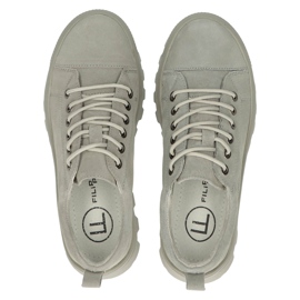 Sneakers in Pelle Scamosciata Filippo DP3522/22 GR Grigio 4