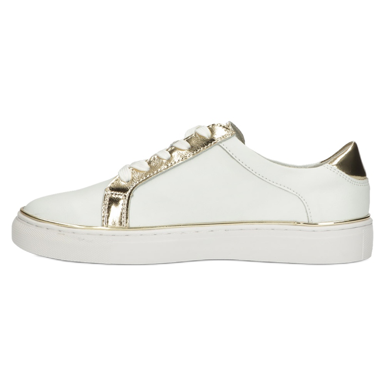 Filippo Eleganti scarpe da ginnastica in pelle DP3617 / 22 WH bianco 4