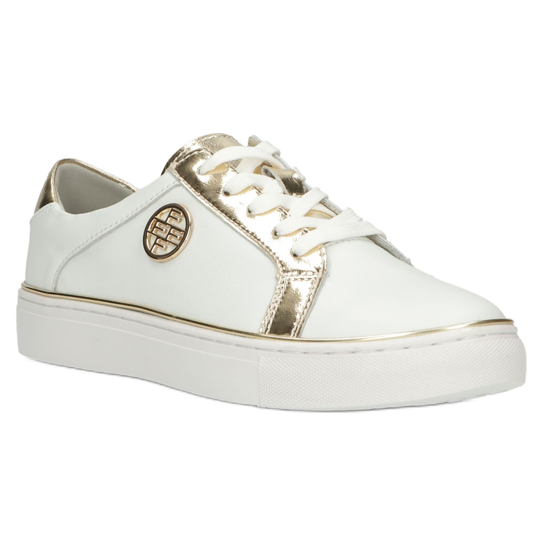 Filippo Eleganti scarpe da ginnastica in pelle DP3617 / 22 WH bianca 1