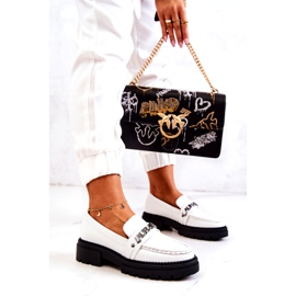 La.Fi Scarpe da donna eco-lente inserto in pelle bianca 1