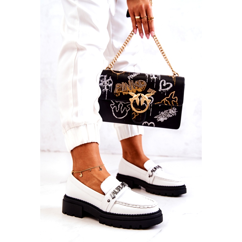 La.Fi Scarpe da donna eco-lente inserto in pelle bianca bianco 1