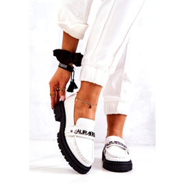 La.Fi Scarpe da donna eco-lente inserto in pelle bianca 2