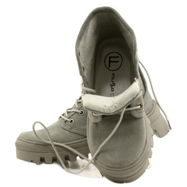Sneakers Alte in Pelle Filippo DPT3523/22 GR Grigie grigio 4