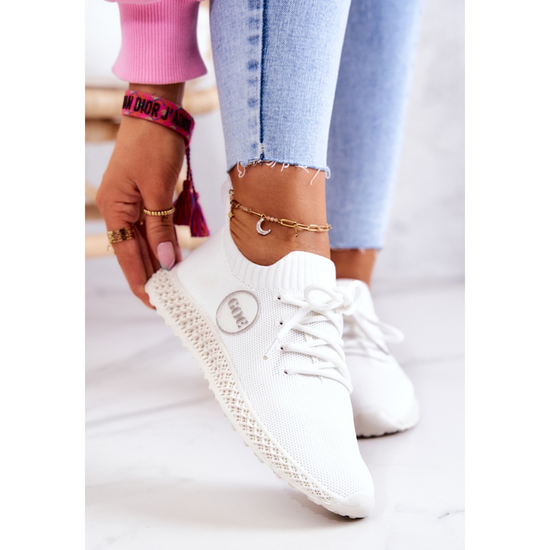 Scarpe sportive da donna GOE JJ2N4151 Bianche bianco 2