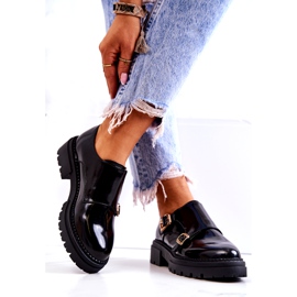 PL5 Scarpe In Pelle Con Fibbia La.Fi Nero Leonie 3