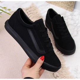 Sneakers nere Atletico W ATC264D in tessuto nero 1