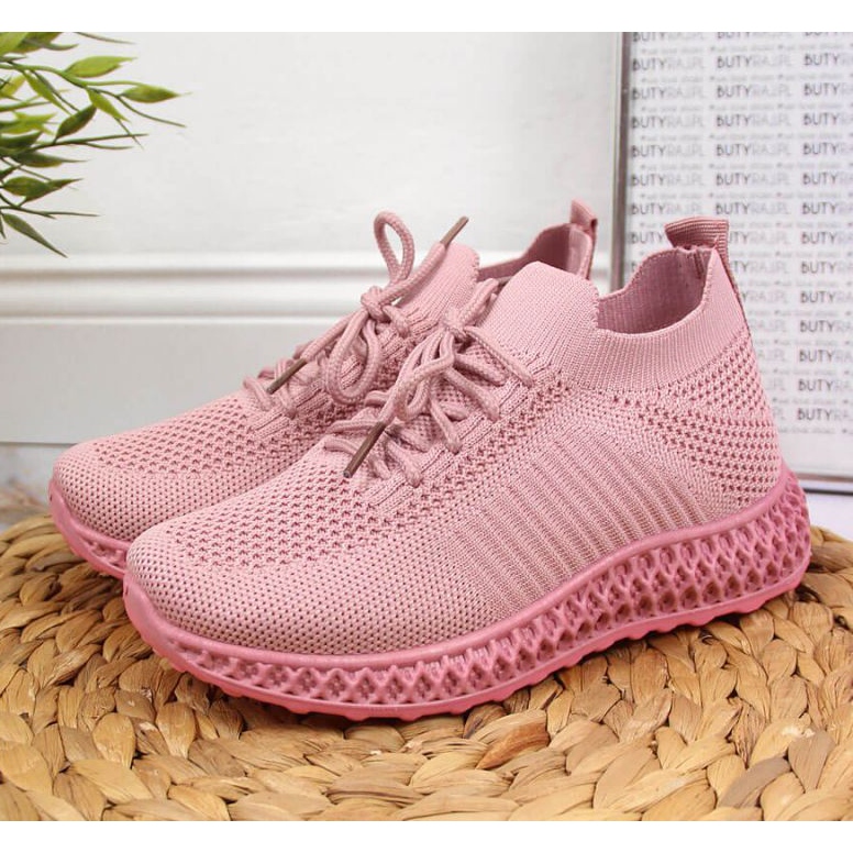 Scarpe sportive in tessuto News Jr EVE338B rosa 2