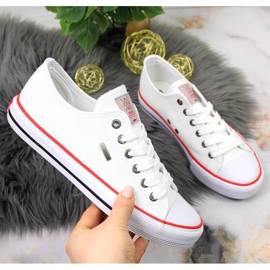 Sneakers in tessuto Cross Jeans W JJ2R4009C bianche bianco 1