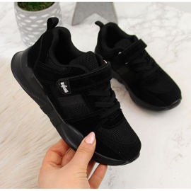 Scarpe sportive nere Befado Jr BEF25A con velcro nero 1