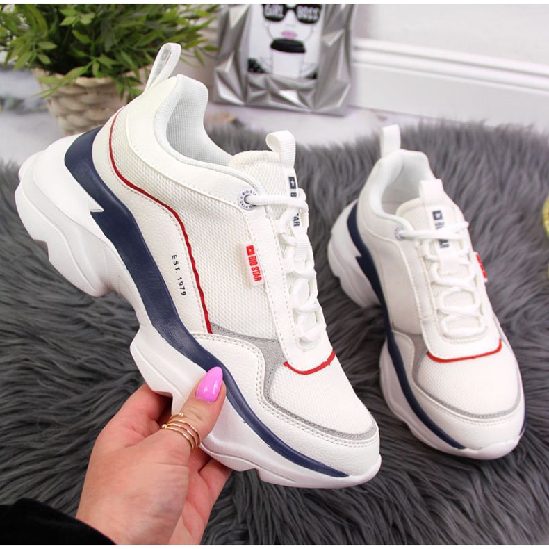 Scarpe sportive Big Star W JJ274A116 bianche bianca 1