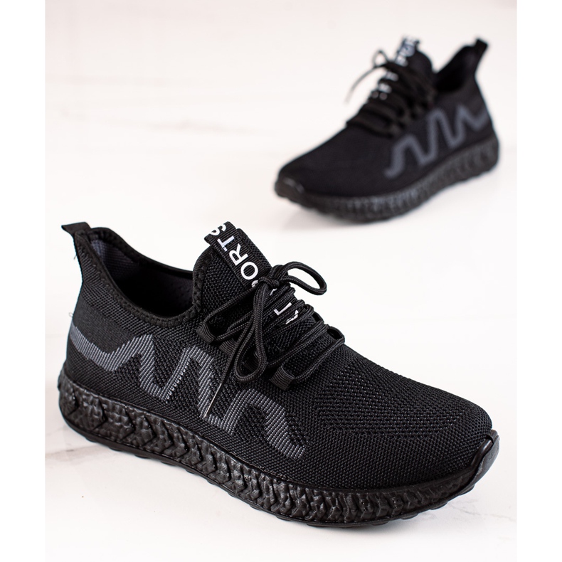 TRENDI Scarpe sportive leggere nero 1