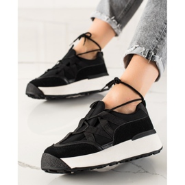 Seastar Scarpe da ginnastica legate sulla piattaforma nero 1