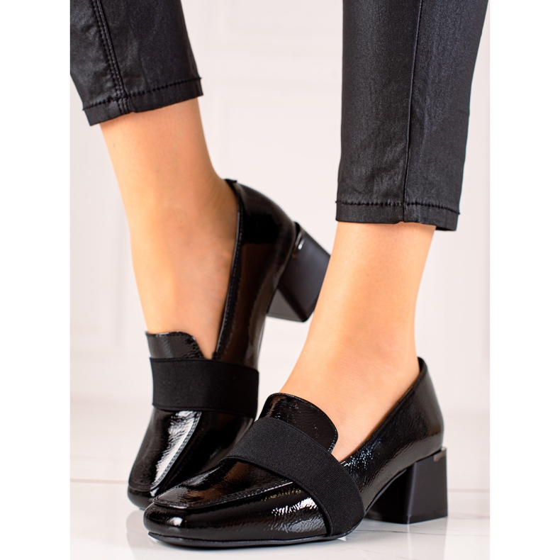 Décolleté con elastico La.Fi nero 1