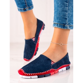ARTIKER Slipon in pelle rosso blu navy 1