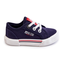 Sneakers basse da bambino Big Star JJ374168 Blu Navy 2