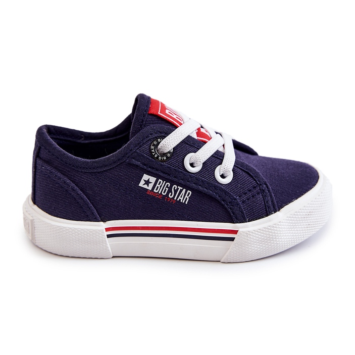 Sneakers basse da bambino Big Star JJ374168 Blu Navy 2