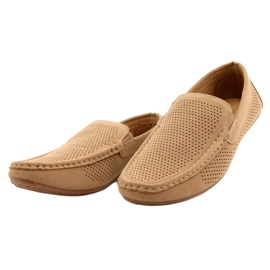 NEWS Scarpe mocassino da uomo beige 22MN26-4873 2