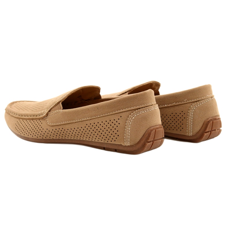 NEWS Scarpe mocassino da uomo beige 22MN26-4873 5