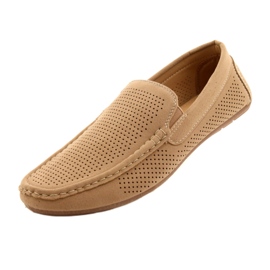 NEWS Scarpe mocassino da uomo beige 22MN26-4873 3