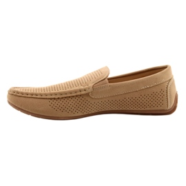 NEWS Scarpe mocassino da uomo beige 22MN26-4873 1