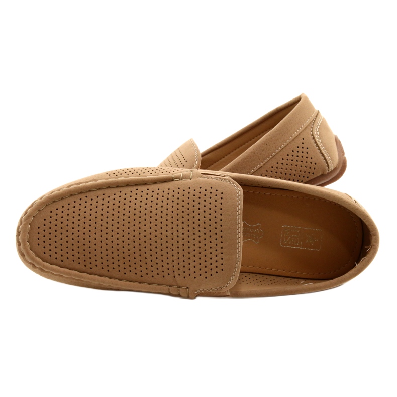 NEWS Scarpe mocassino da uomo beige 22MN26-4873 4