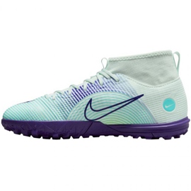 Nike Mercurial Superfly 8 Academy Mds Tf Jr DN3776 375 scarpe da calcio multicolore verde 1