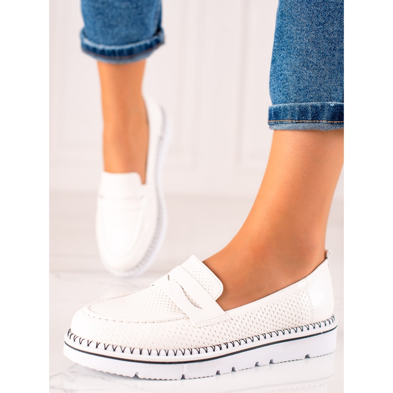 Goodin Comodi mocassini casual bianco 1