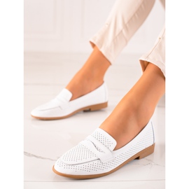 Goodin Signori in pelle traforata bianco 1