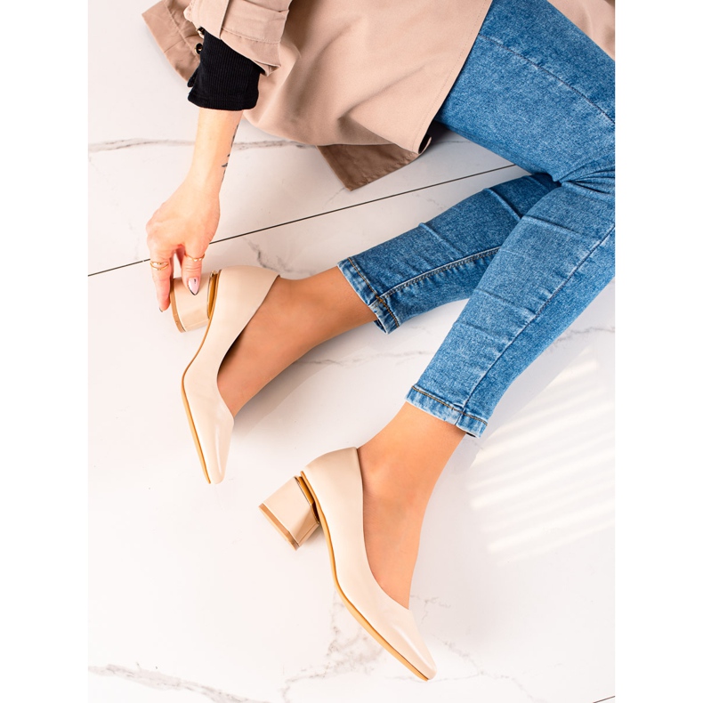 Seastar Décolleté Con Ecopelle beige 1