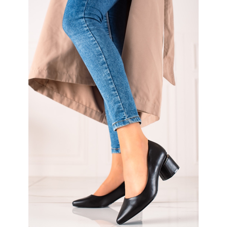 Seastar Décolleté Con Ecopelle nero 1