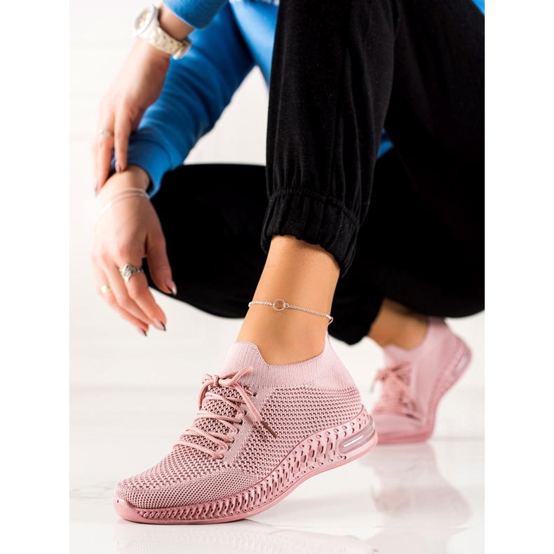 TRENDI Scarpe sportive leggere rosa 2