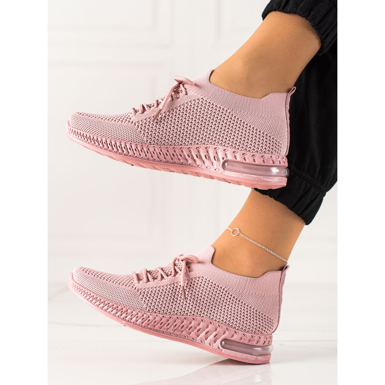 TRENDI Scarpe sportive leggere rosa 1