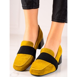Décolleté con elastico La.Fi giallo 1