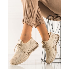TRENDI Sneakers beige chiaro 2