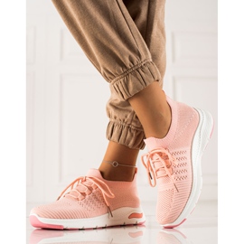TRENDI Scarpe sportive slip-on rosa 1