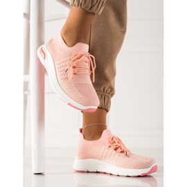 TRENDI Scarpe sportive slip-on rosa 2