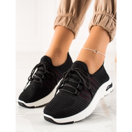 TRENDI Scarpe sportive slip-on nero 2