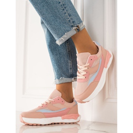 TRENDI Comode scarpe da ginnastica rosa 1