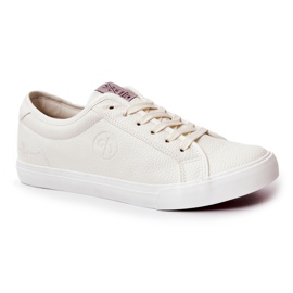 Sneakers in pelle da uomo Cross Jeans JJ1R4023C Bianche bianco 1