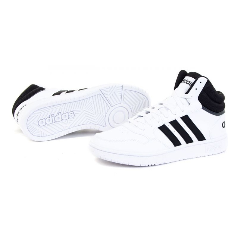 Scarpe Adidas Hoops 3.0 Mid M GW3019 bianco 1