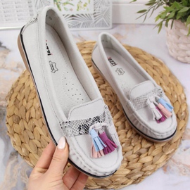Evento Mocassino grigio con frange Jezzi W JEZ328B 1