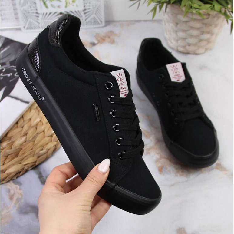 Sneakers in tessuto Cross Jeans W JJ2R4039C nere nero 1