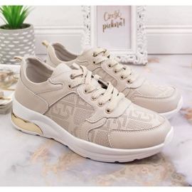 Sneakers in pelle S.Barski W OLI150 beige 2
