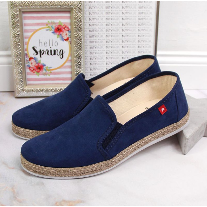 Espadrillas slip on Big Star W JJ276003 blu navy 2