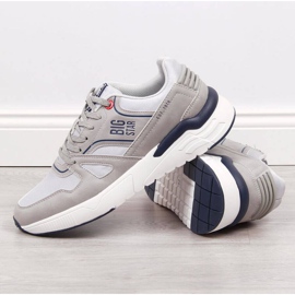 Scarpe sportive casual grigie Big Star M JJ174276 grigio 2