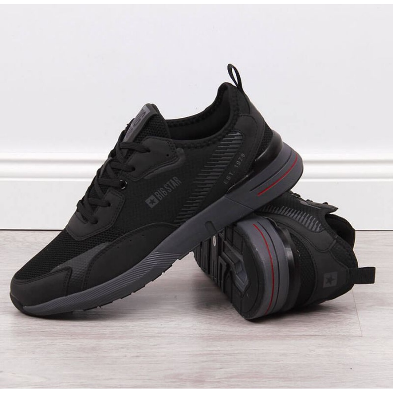 Scarpe sportive casual nere Big Star M JJ174292 nero 2