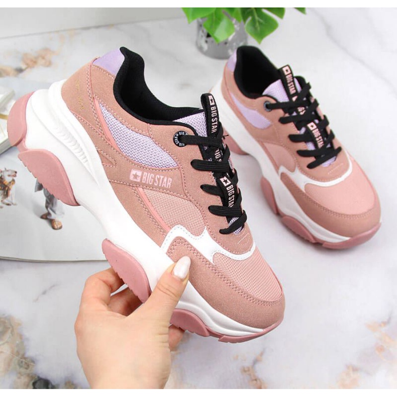Sneakers sportive Big Star W JJ274577 rosa 1