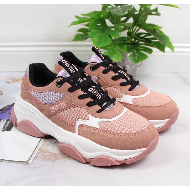 Sneakers sportive Big Star W JJ274577 rosa 2