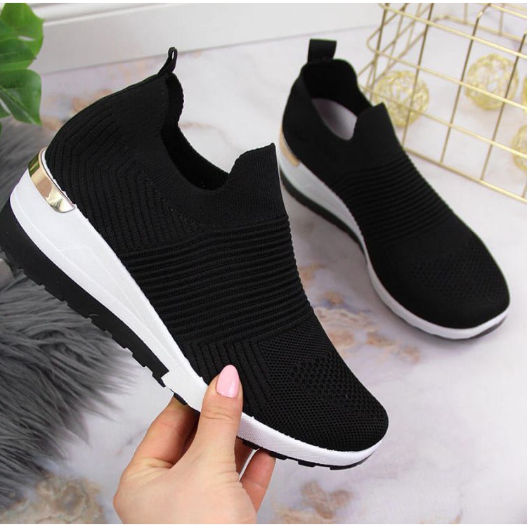 Sneakers calze slip on McKeylor W JAN95B nere nero 1