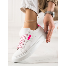 TRENDI Scarpe Sportive Bianche Con Ecopelle bianco 1
